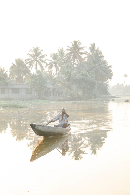 Over the backwaters in Kumarakom