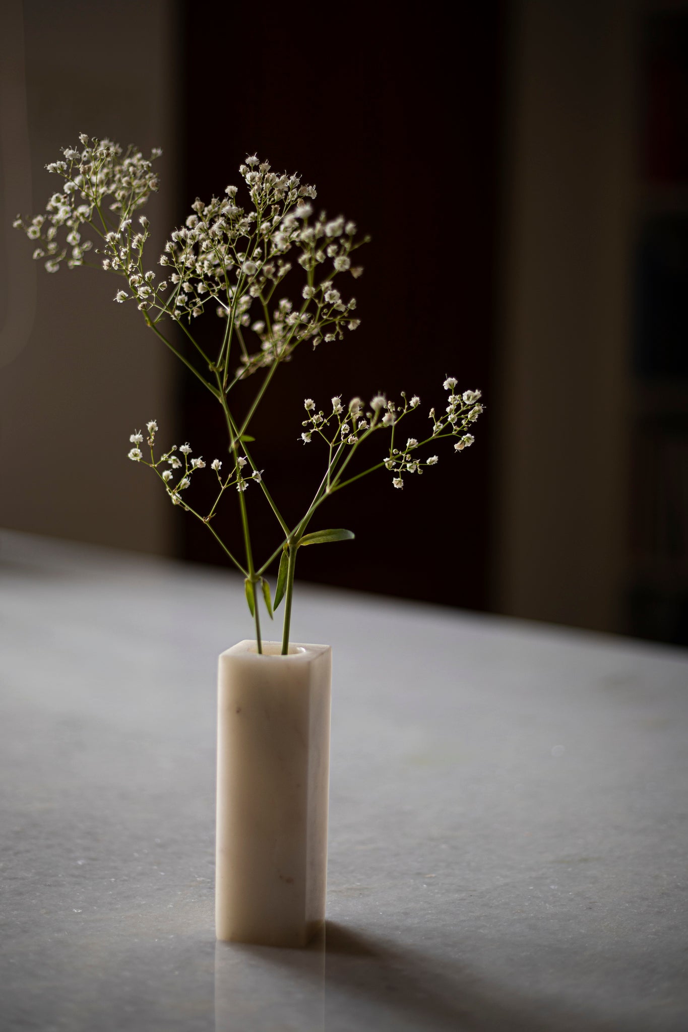 Cuboid Marble Planter - Set of 2