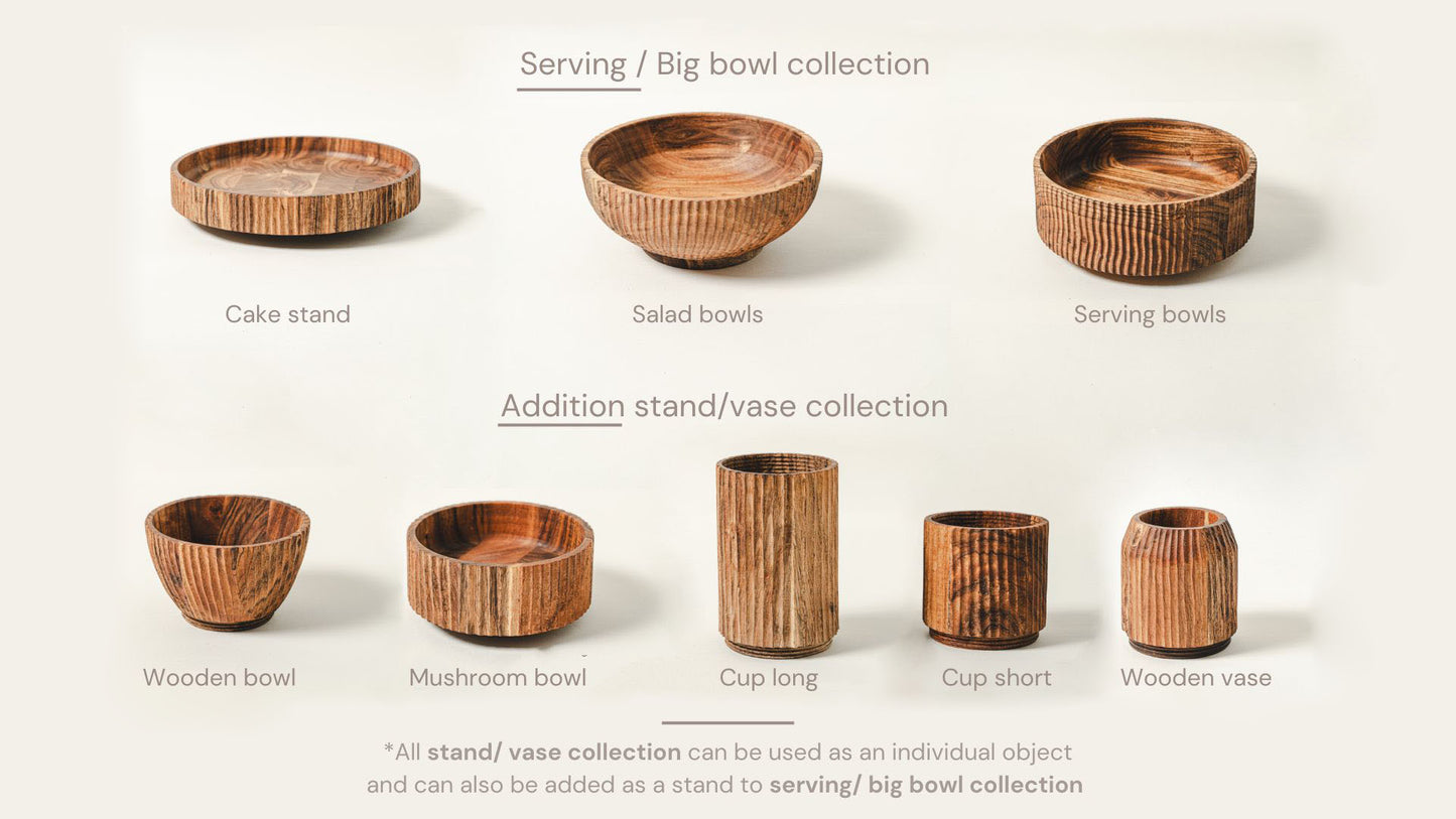 Acacia - Wood modular cake stand