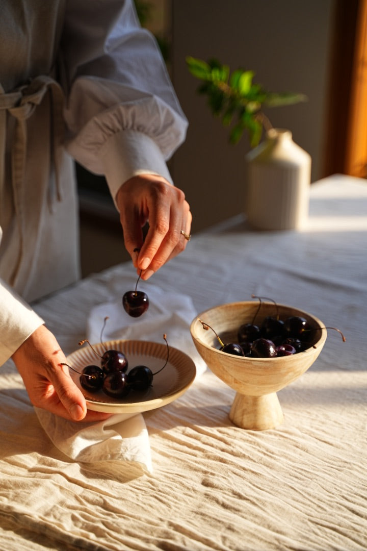 Alba - Dessert plate Set of 2 - Stoneware ceramic