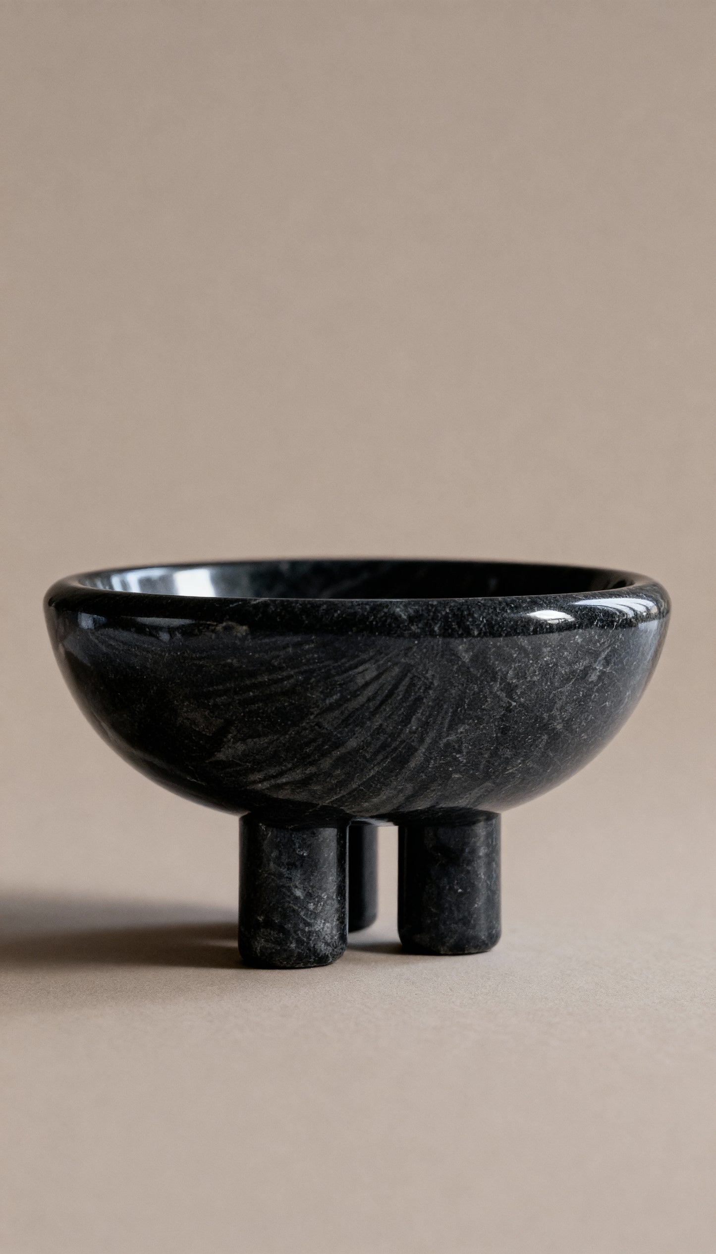 Dalhia - Black Marble Bowl