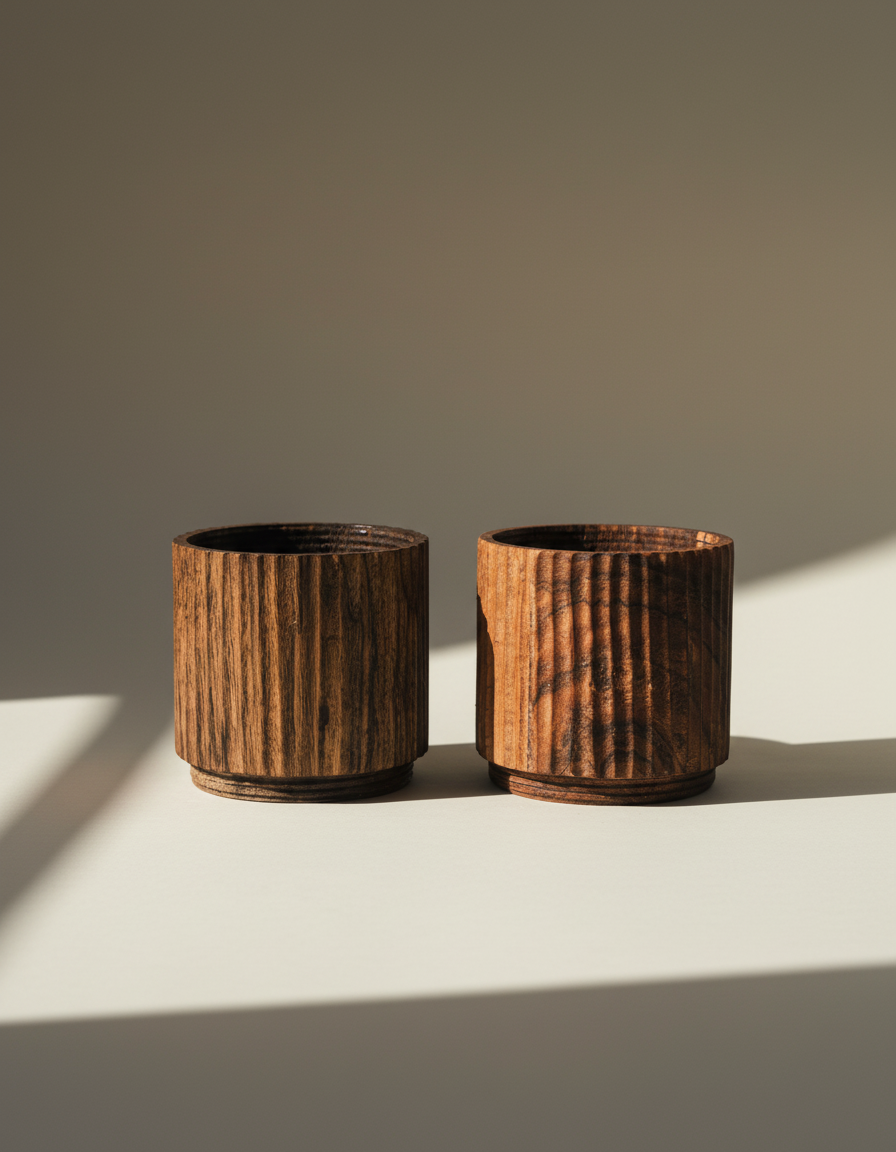 Acacia - Wood modular Cup Short