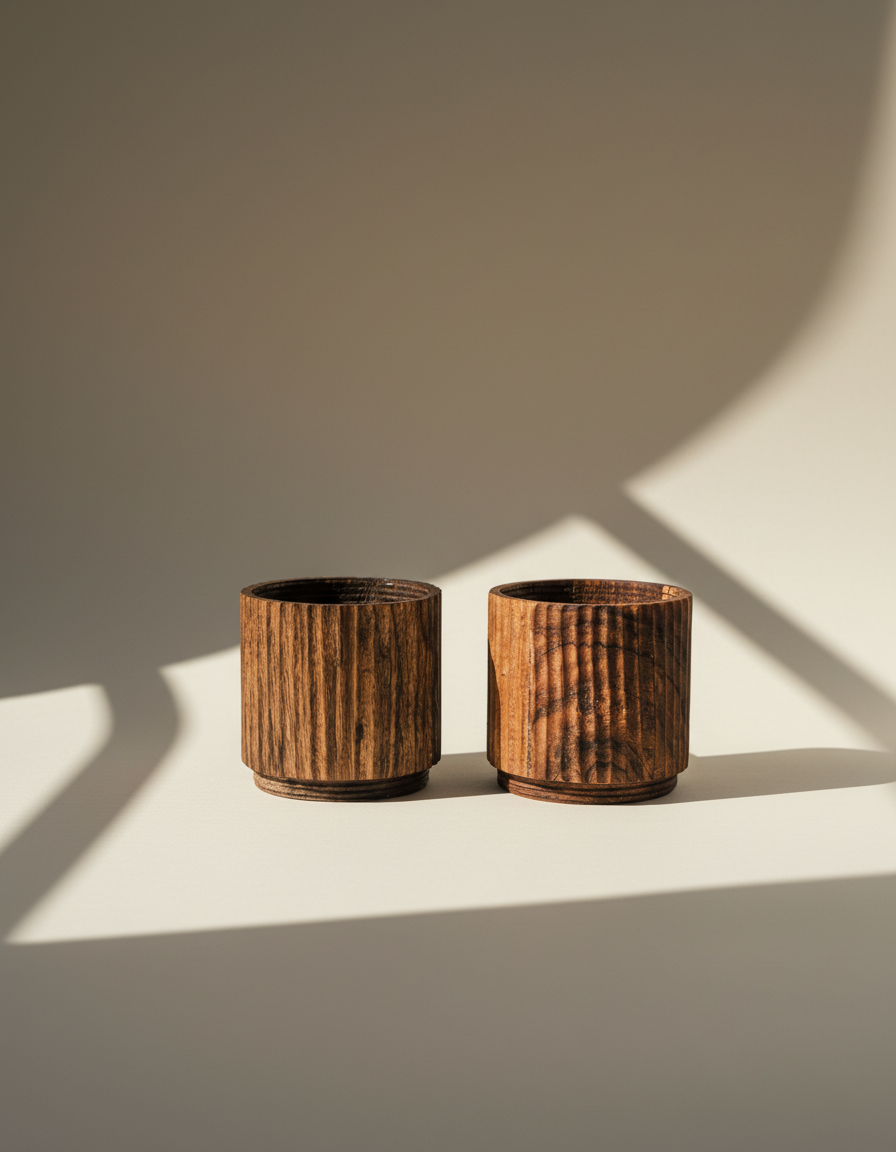 Acacia - Wood modular Cup Short