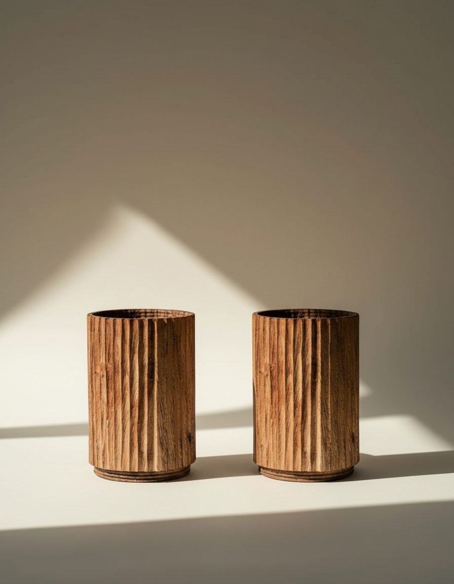 Acacia - Wood modular  Cup Long