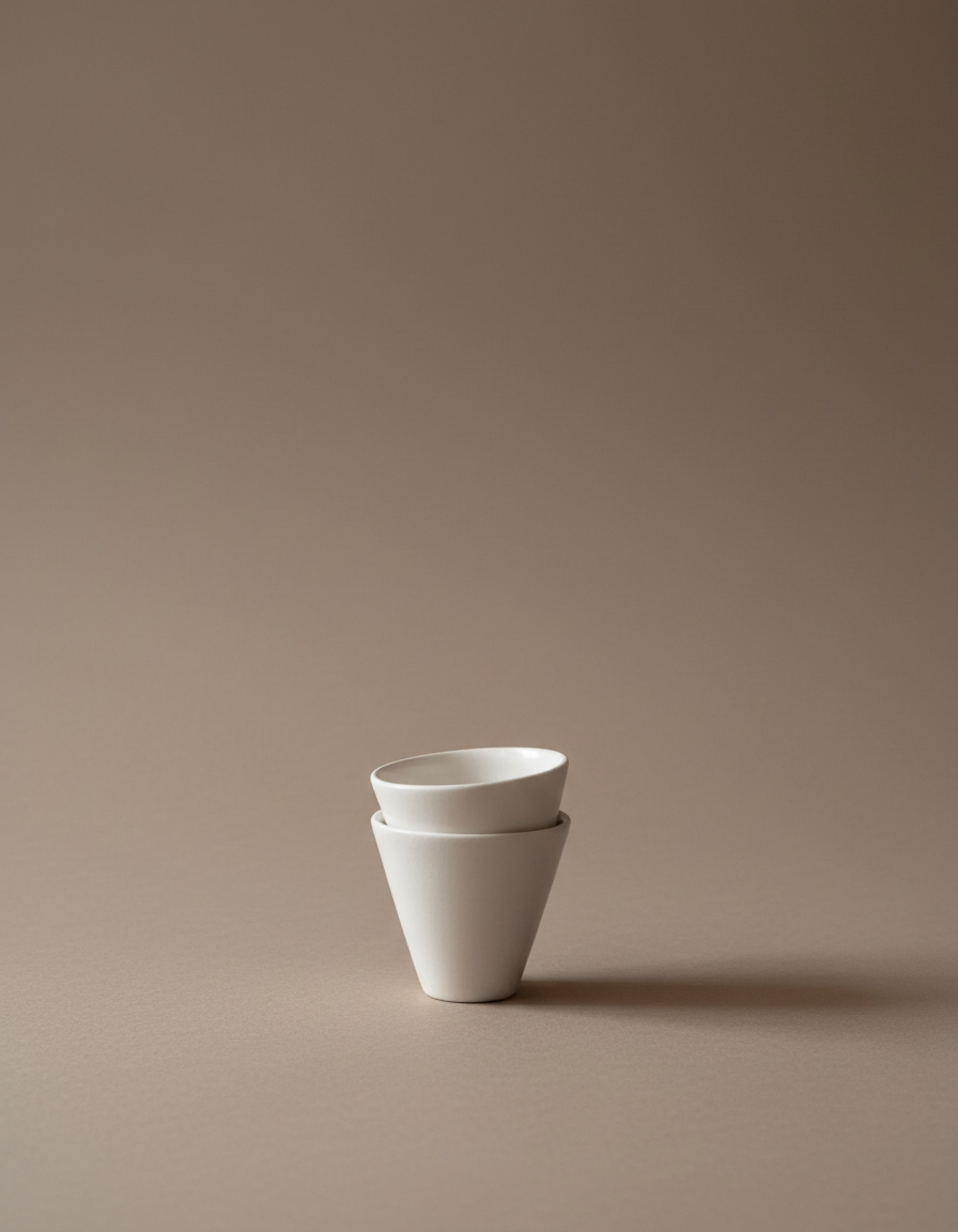 Mist - Triangular tea cups